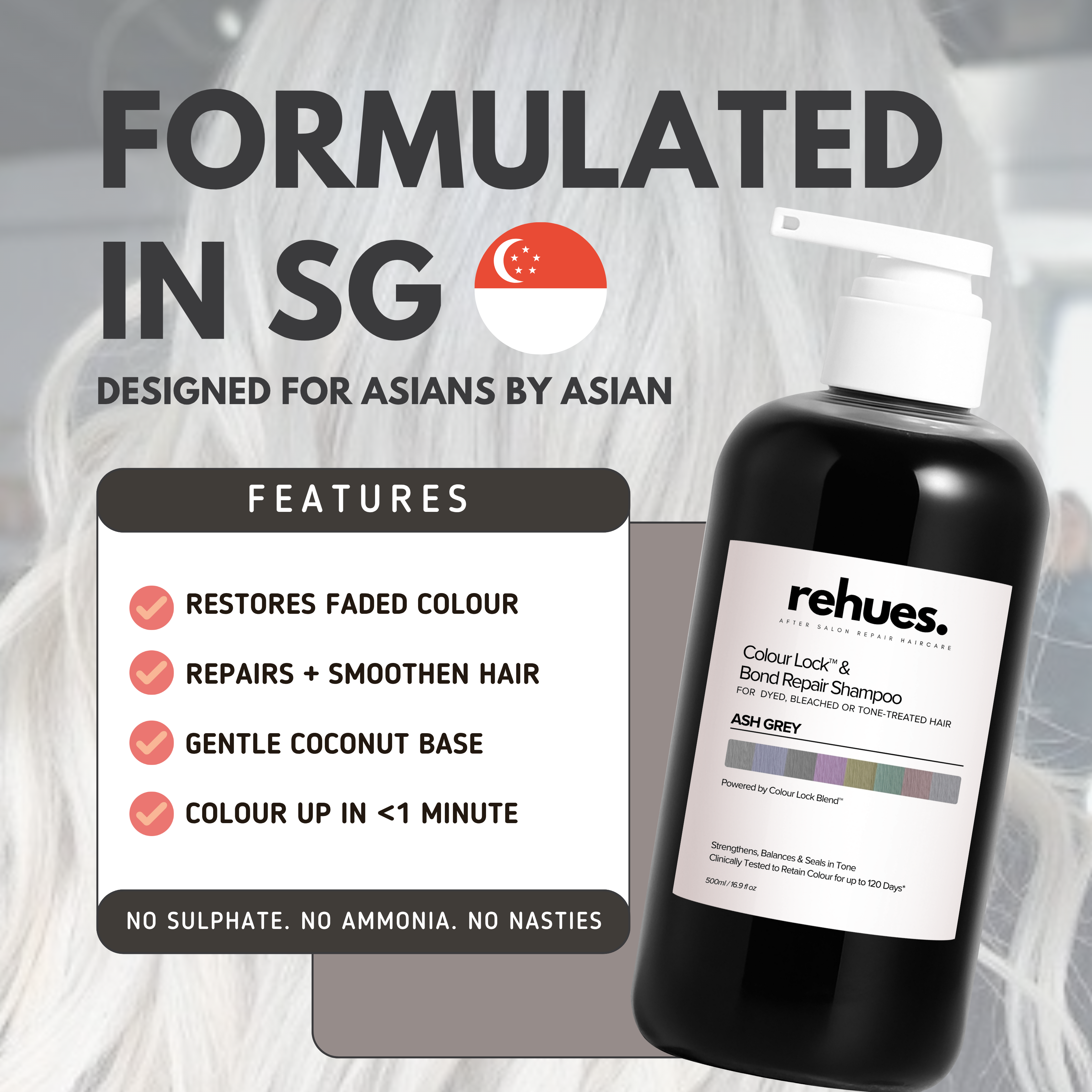 Get Silky Soft Hair & Revive Faded Hair Color In One Wash.