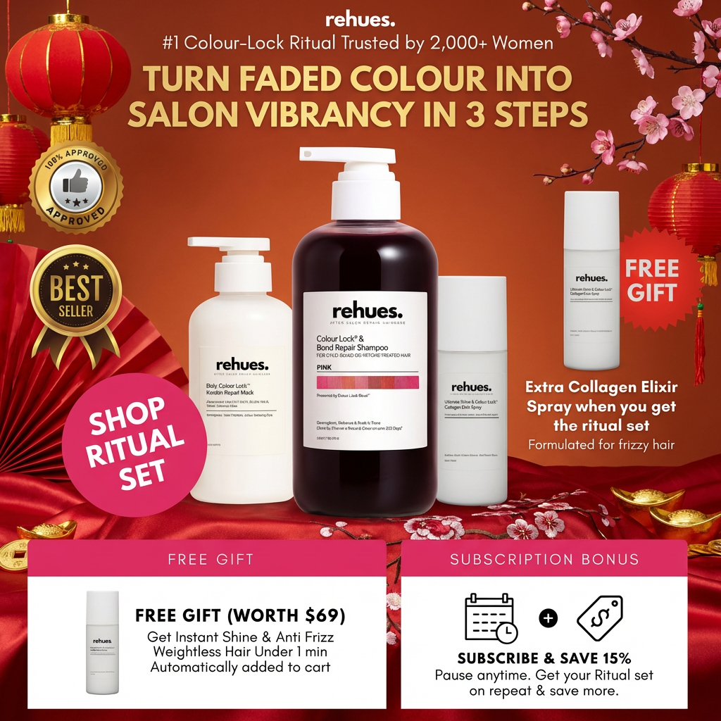 red colour shampoo