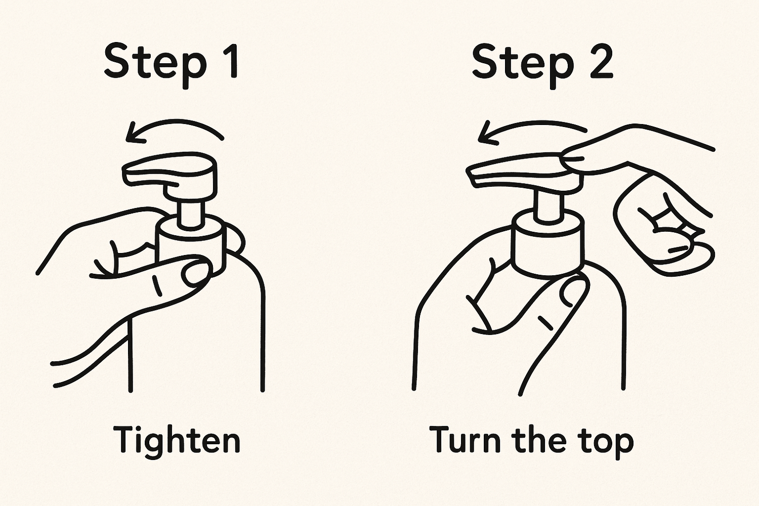 How to Open Your Bottle Pump
