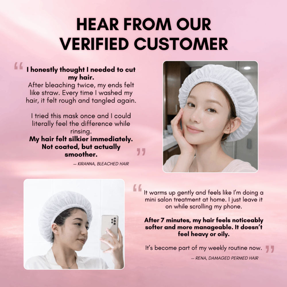 Rehues PDRN Steam Hair Mask protein repair for dyed hair Singapore