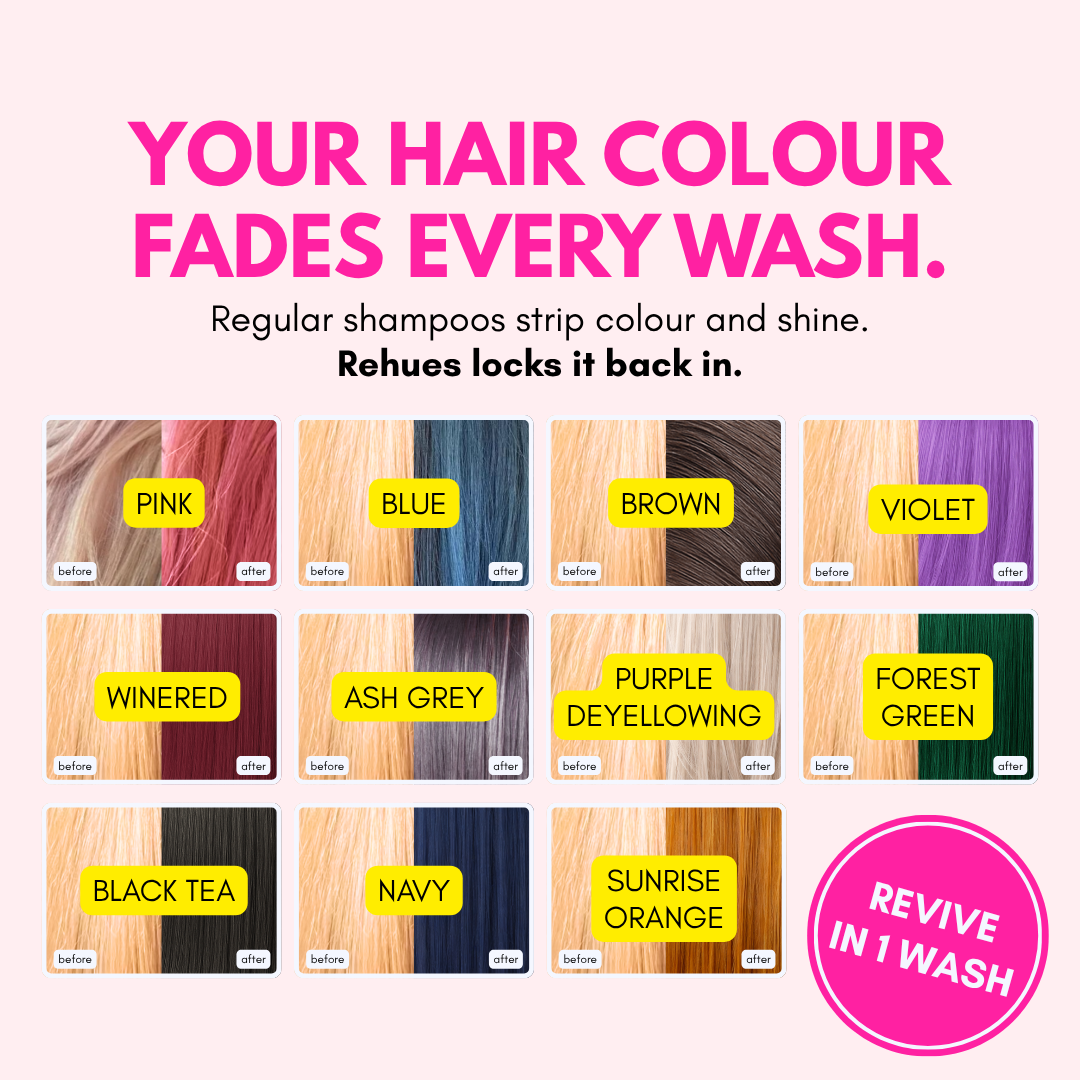 Get Silky Soft Hair & Revive Faded Hair Color In One Wash.
