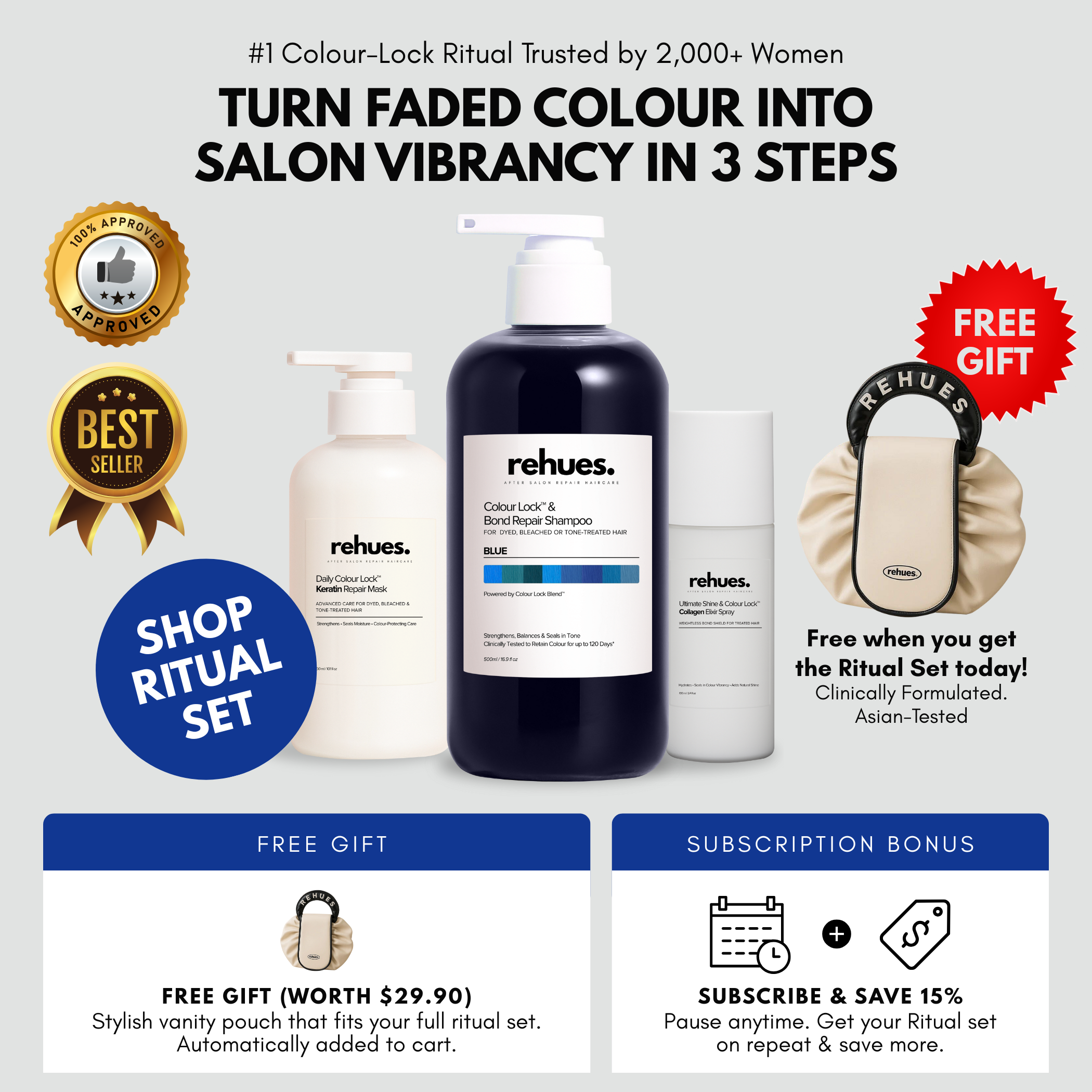 Get Silky Soft Hair & Revive Faded Hair Color In One Wash.