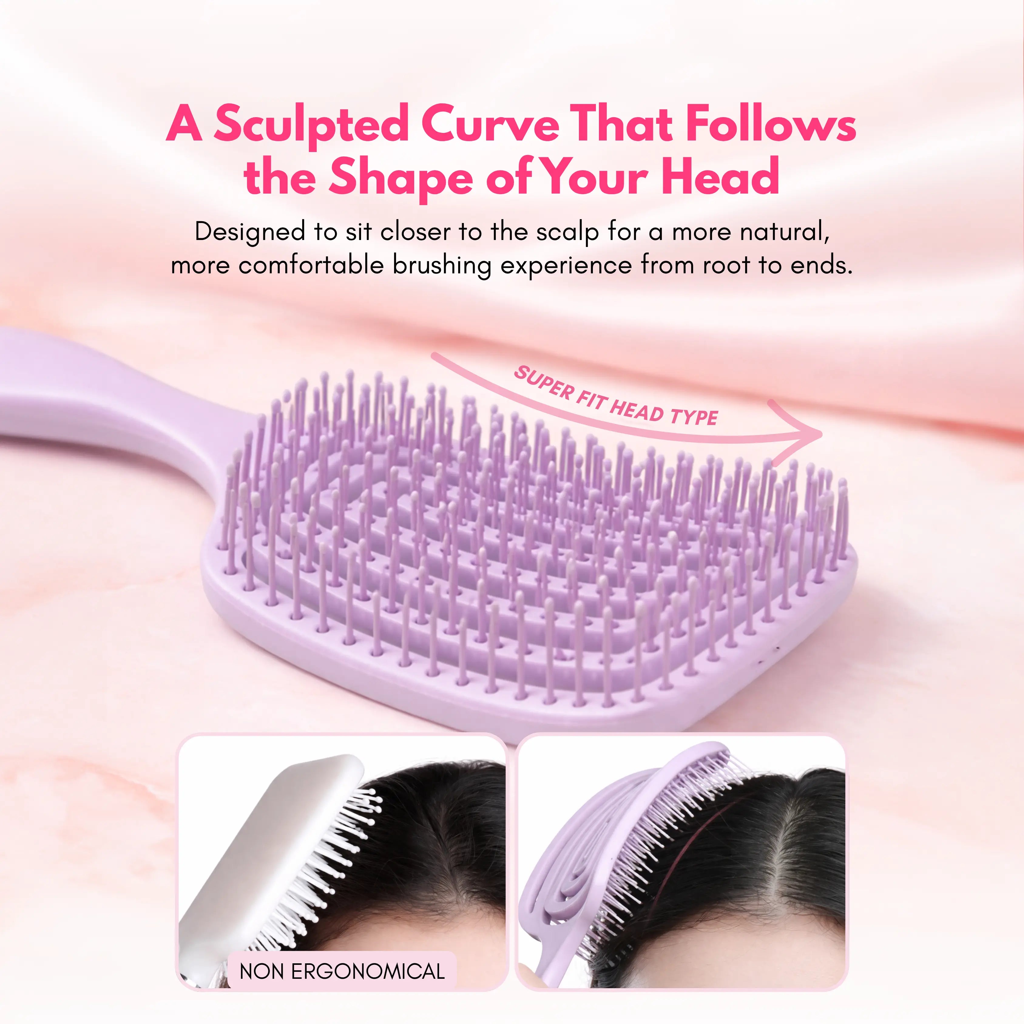 Rehues Lilac Scalp Brush
