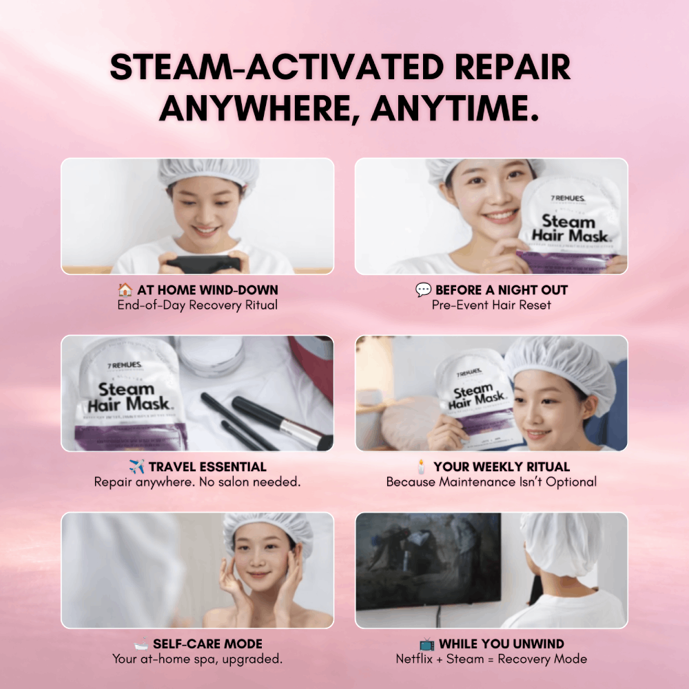 Rehues PDRN Steam Hair Mask 7-minute colour-treated hair rescue